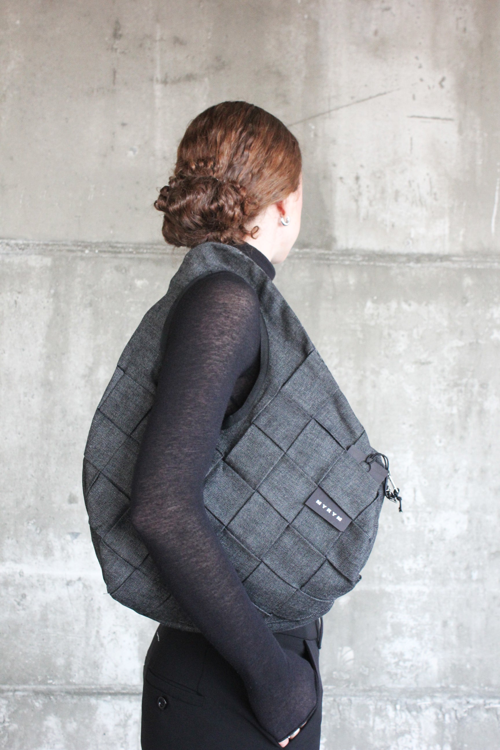 BORSA INTRECCIATA JEANS