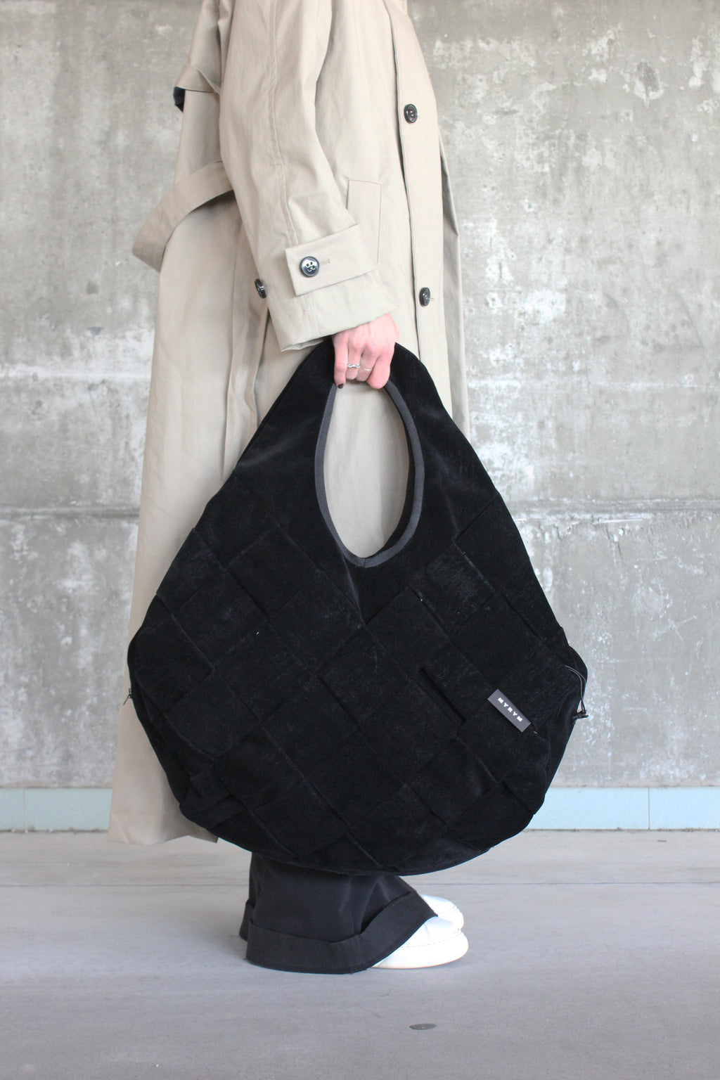 BORSA INTRECCIATA VELLUTO L