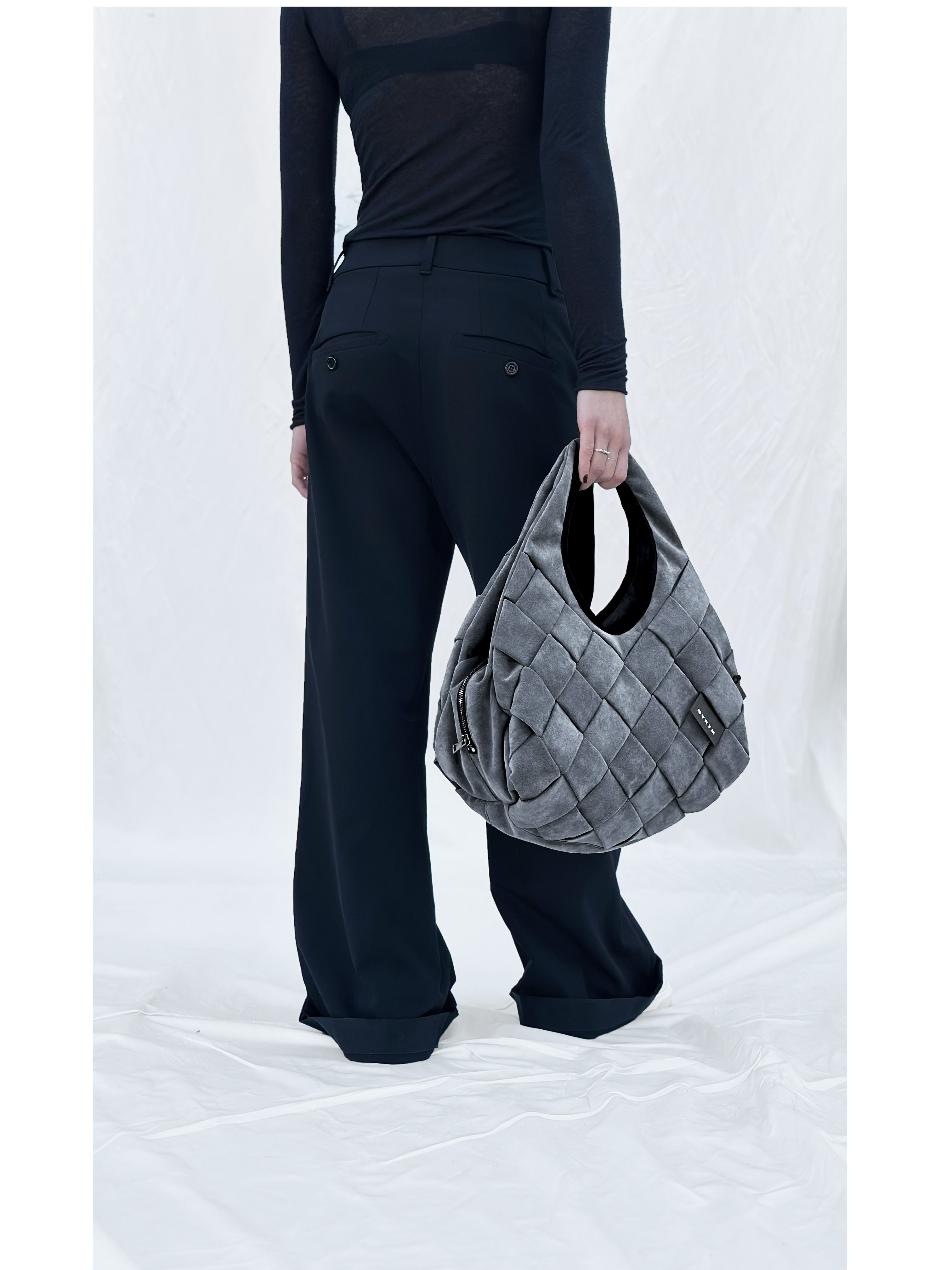 BORSA INTRECCIATA CAMOSCIO